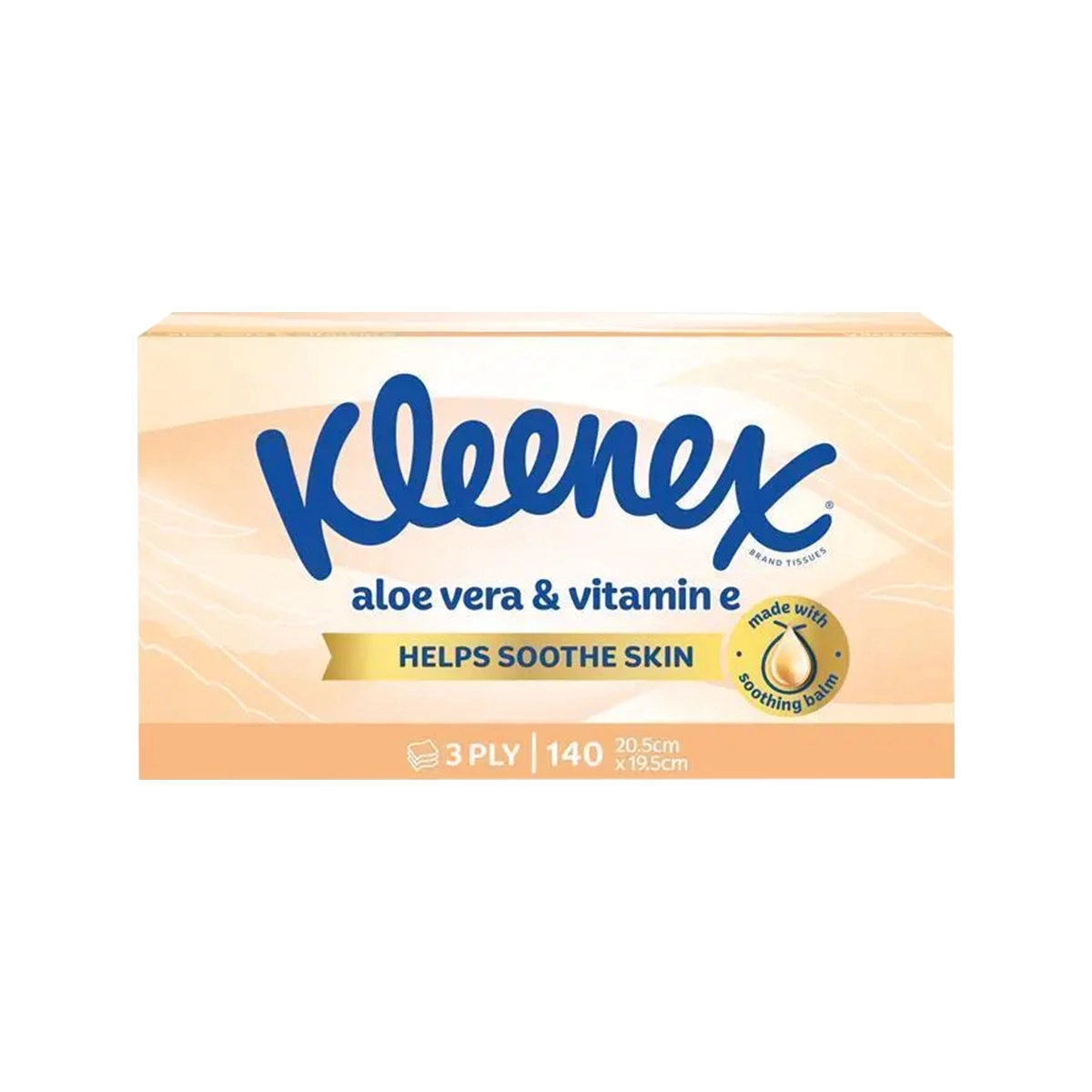 Kleenex - Facial Tissues Extra Care Aloe Vera 140 Sheets | 1 Pack