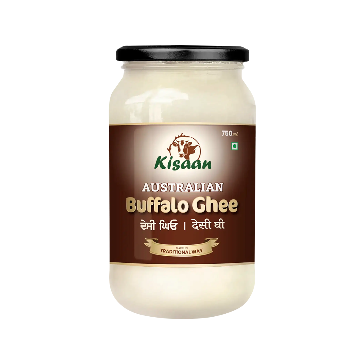 Kisaan - Pure Australian Buffalo Desi Ghee Jar | 750ml