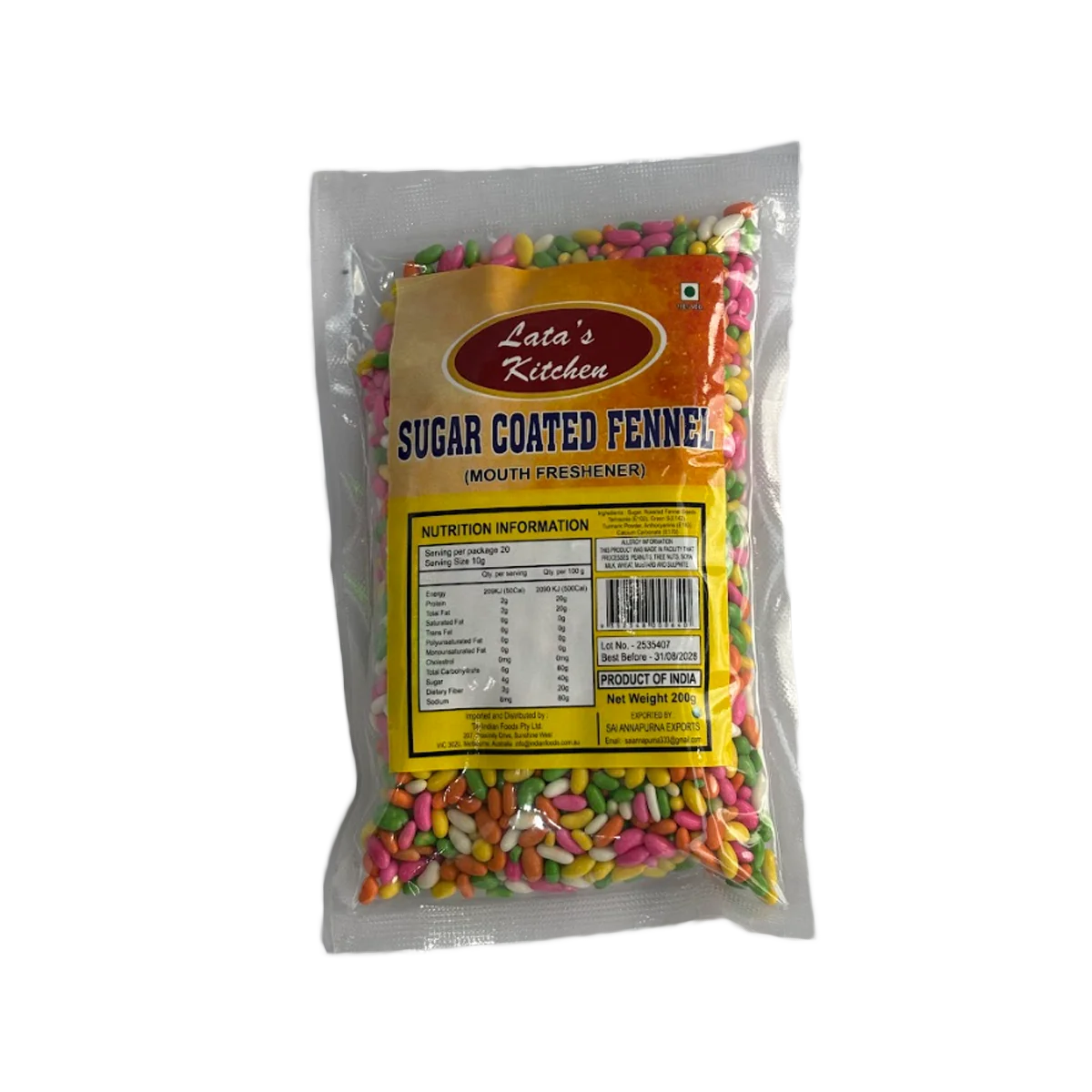 Lata’s Kitchen - Sugar Coated Fennel | 200g