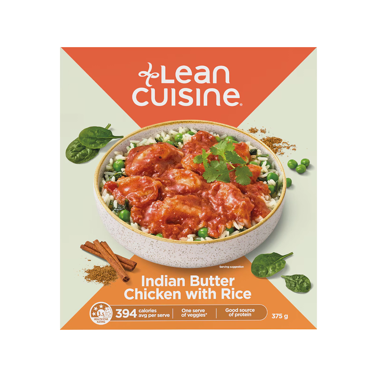 Lean Cuisine - Indian Butter Chicken With Rice Frozen Meal | 375g