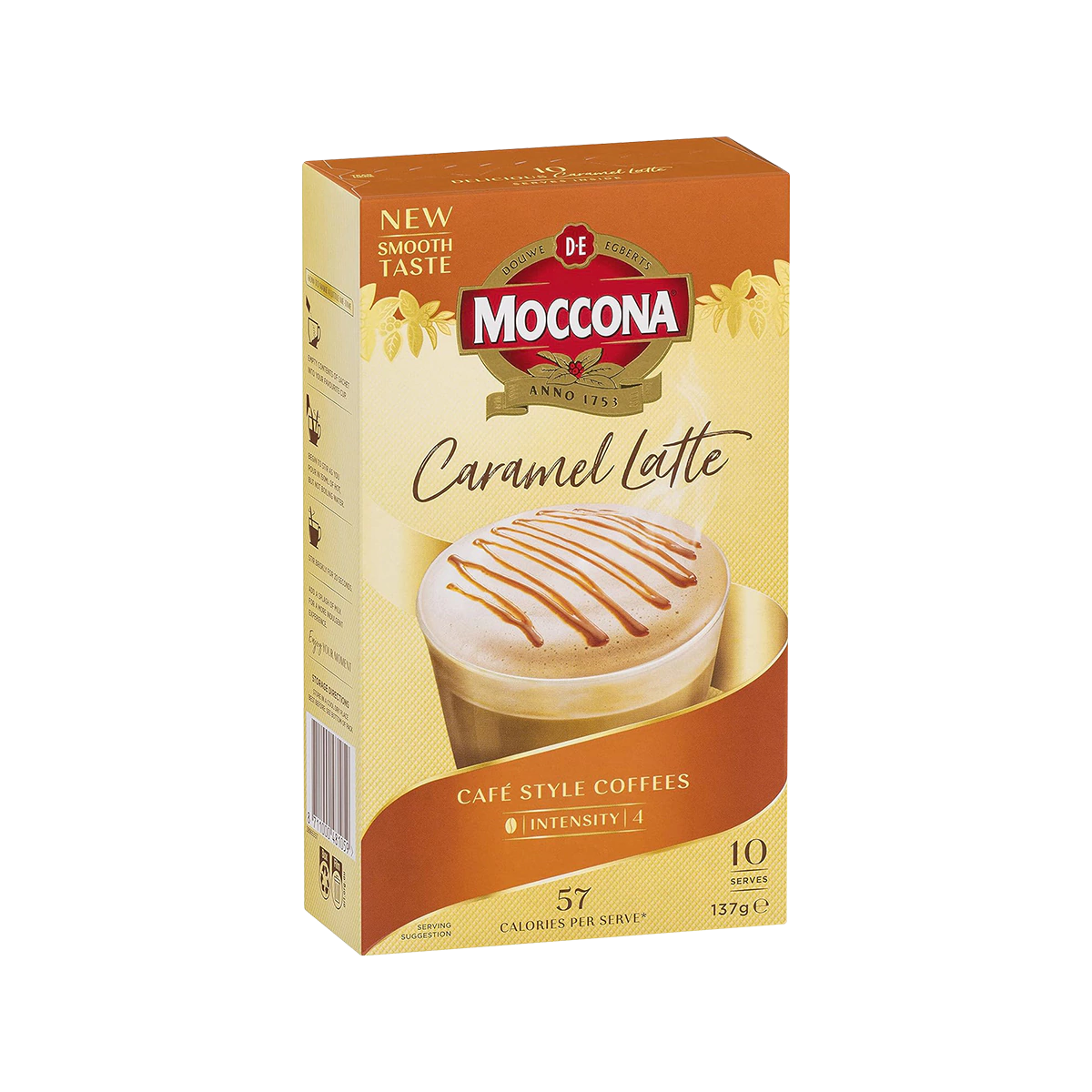Moccona - Cafe Classics Caramel Latte Coffee Sachets | 10 Pack