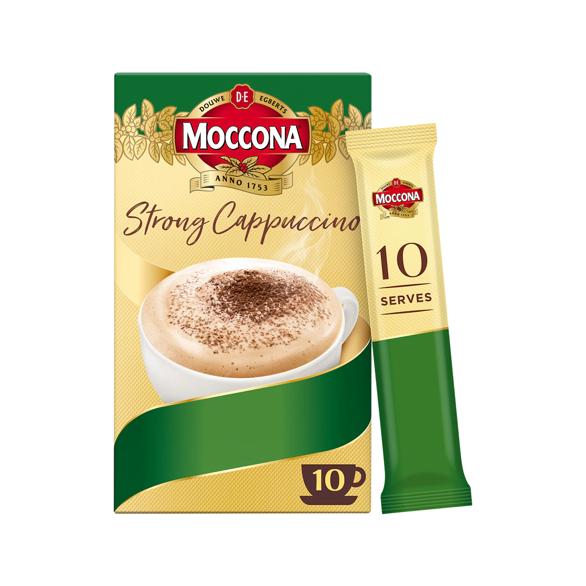 Moccona - Cafe Classics Strong Cappuccino Coffee Sachets | 10 Pack