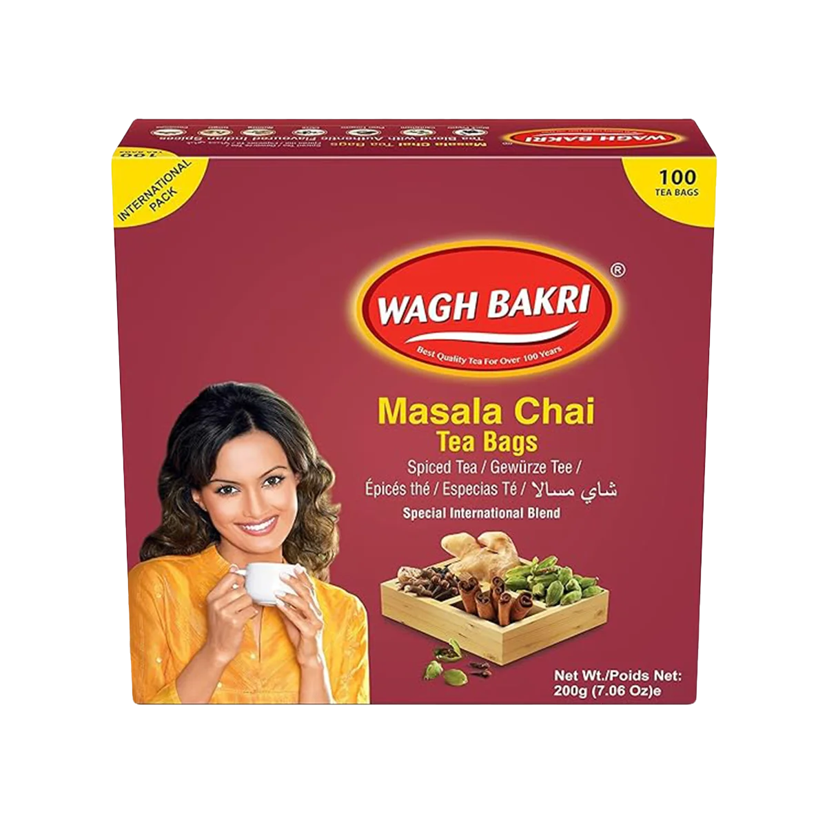 Wagh Bakri - Masala Chai Tea Bags 200g | 100 Bag