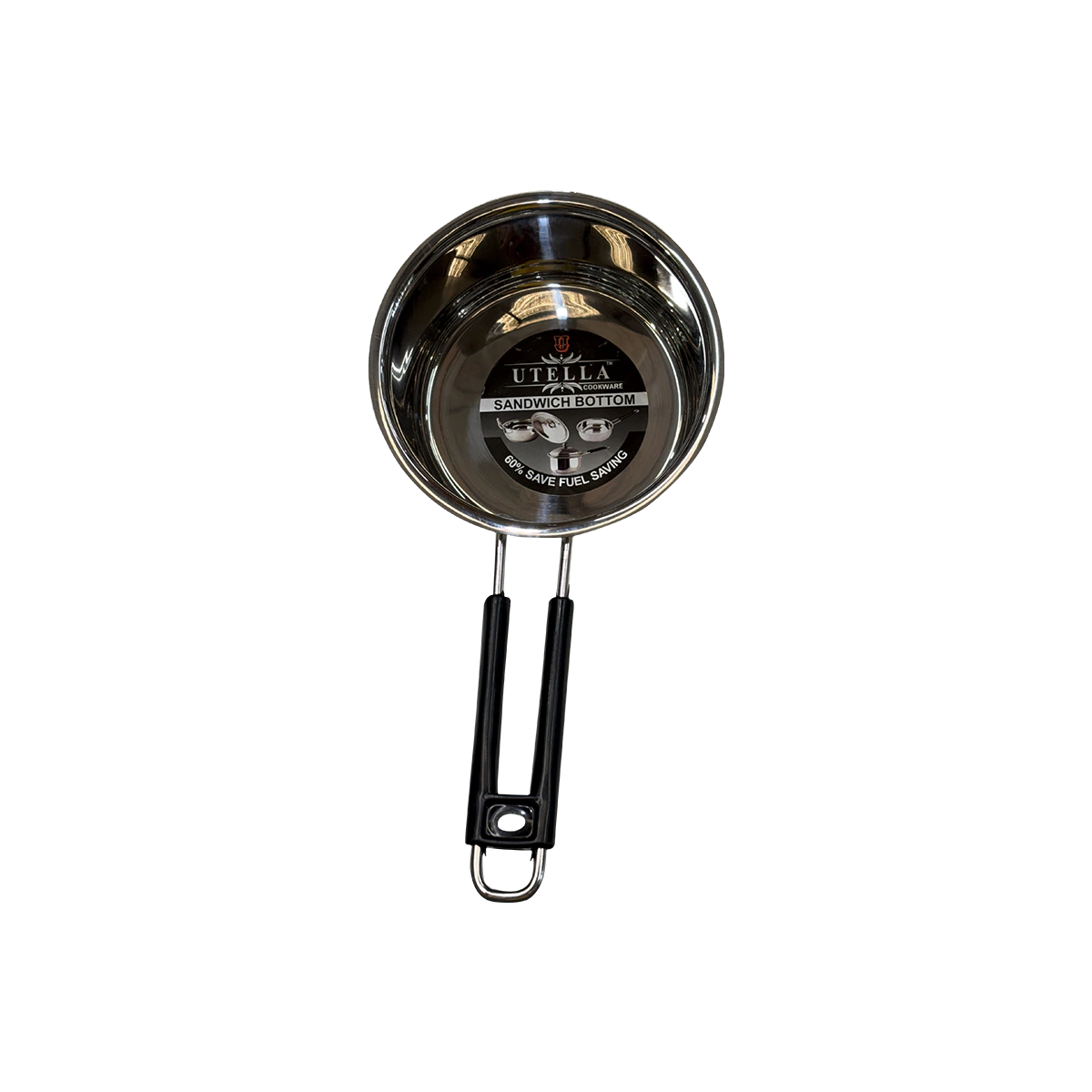 Utella - Stainless Steel Sandwich Bottom Saucepan Size 1 | 1 Pack