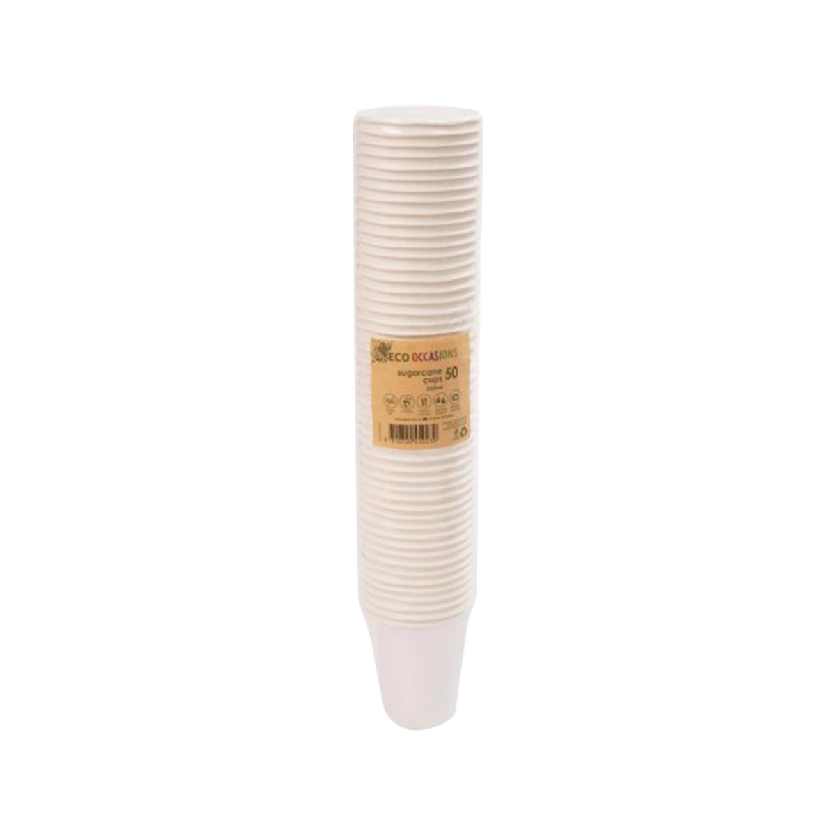 Eco Occasions - Sugarcane Cups 250ml | 50 Pack