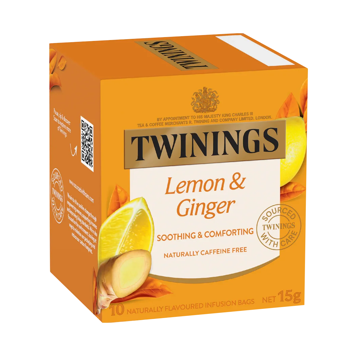 Twinings - Lemon Ginger Herbal Infusions Tea Bags | 80 Pack