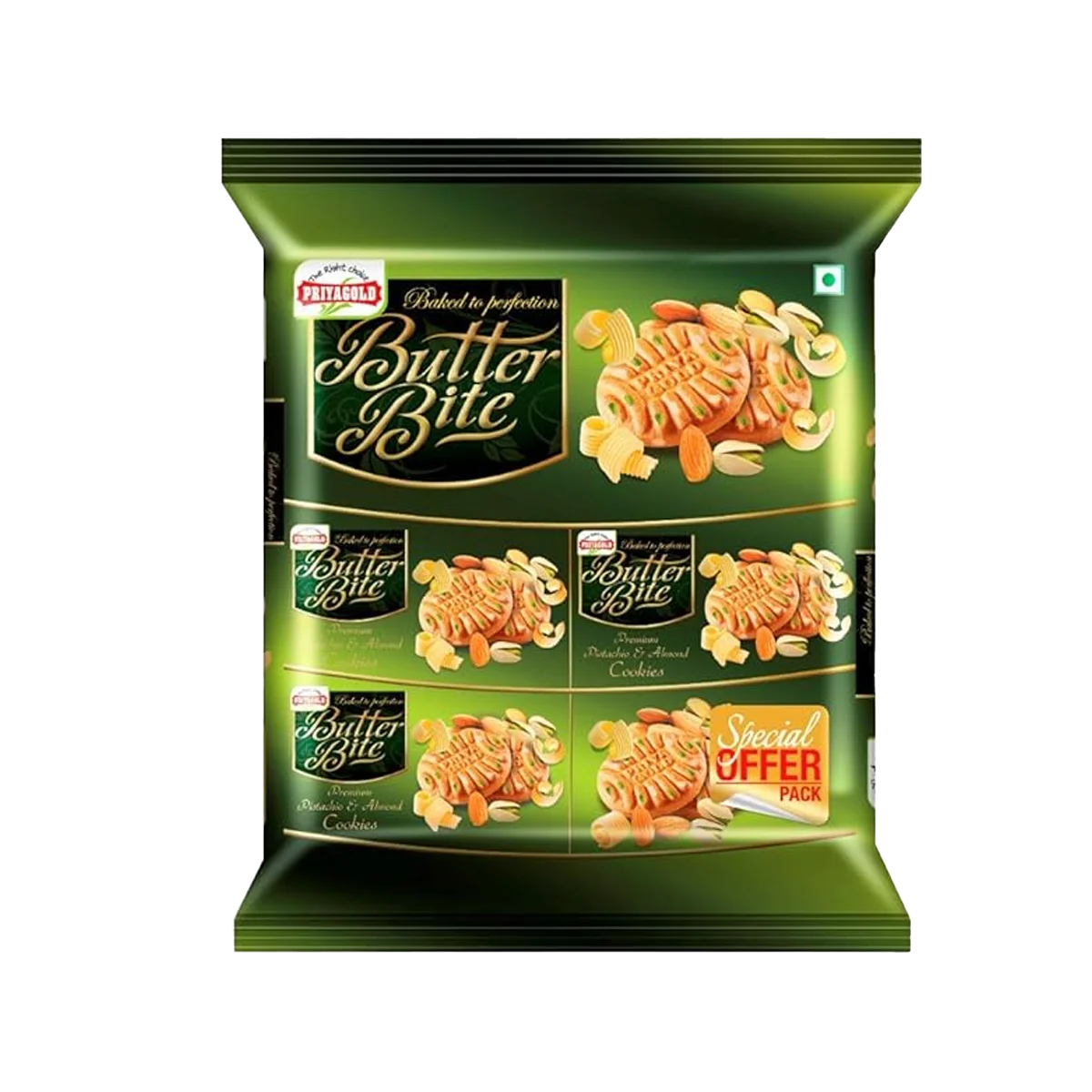 Priya Gold - Butter Bite Badam Pista Biscuits | 520g