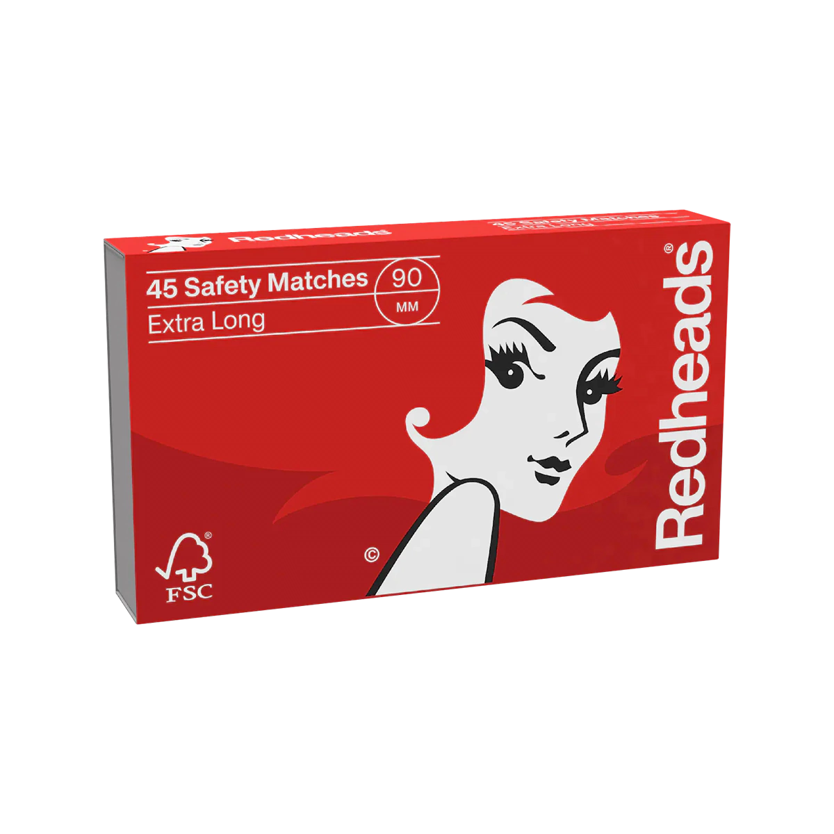 Redheads - Extra Long Safety Matches | 45 Pack