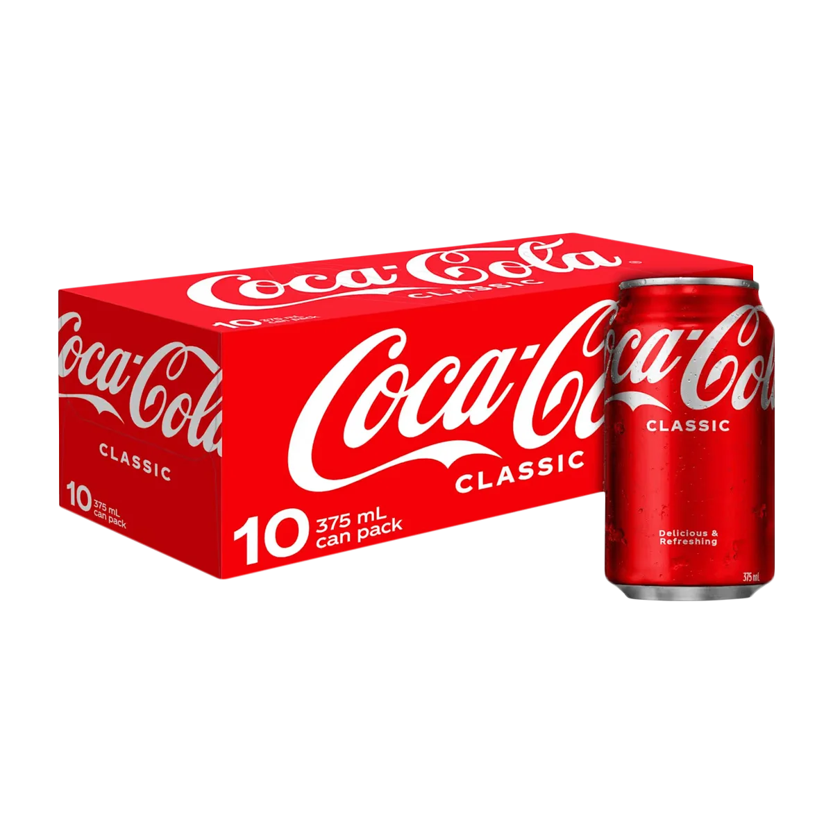 Coca Cola - Soft Drink Classic Cans | 10 Pack
