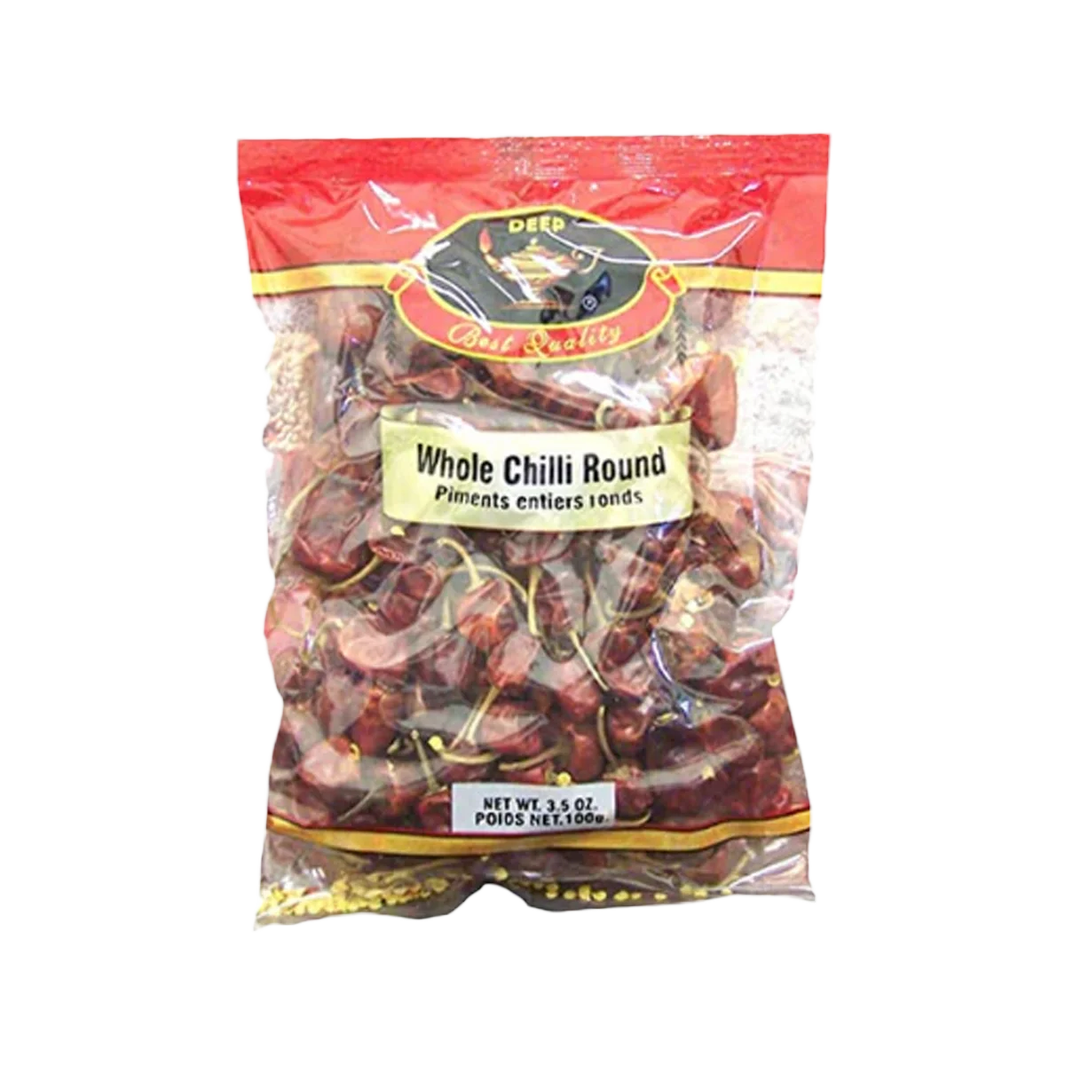 Deep - Red Chilli Whole Round (Dry) | 100g