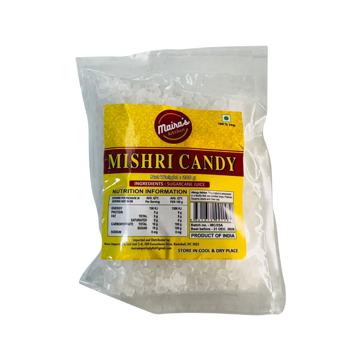 Maira's Kitchen - Mishri Candy | 200g