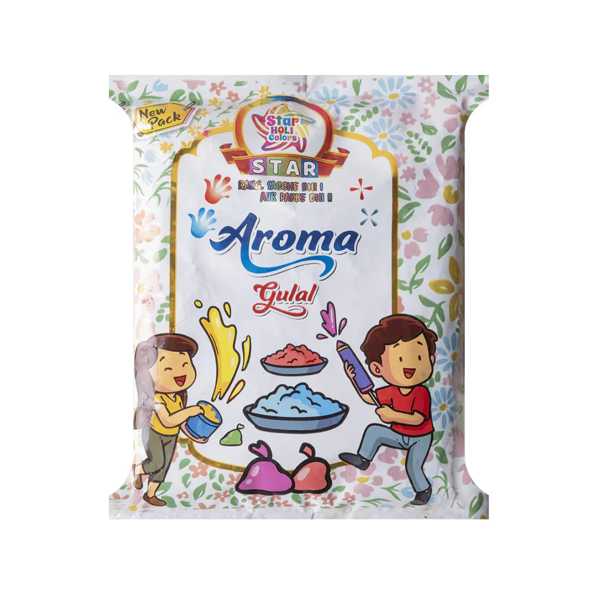 Star - Holi Colours Aroma Herbal Gulal Pink | 80g