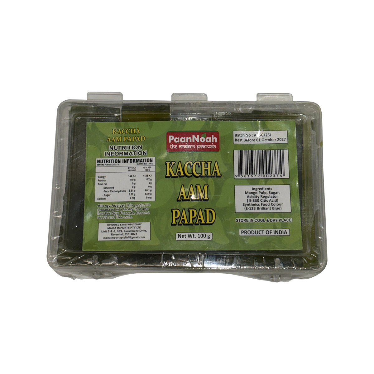 Maira's Kitchen - Aam Papad Slice Green | 100g