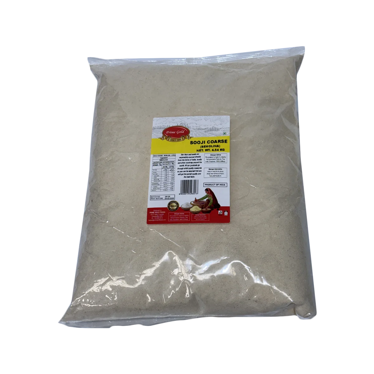Prime Gold - Semolina Coarse | 4.54kg