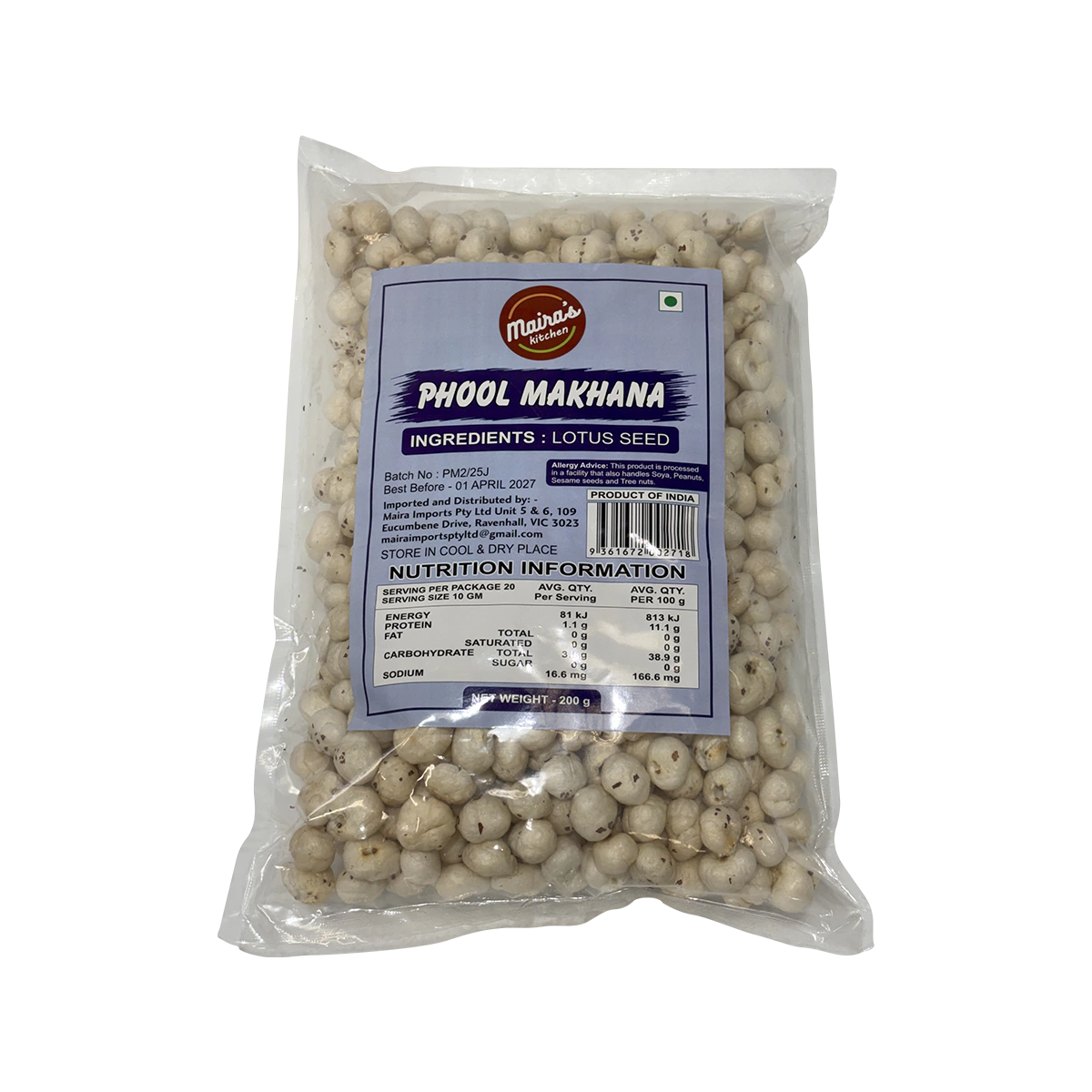 Maira's Kitchen - Phool Makhana | 200g
