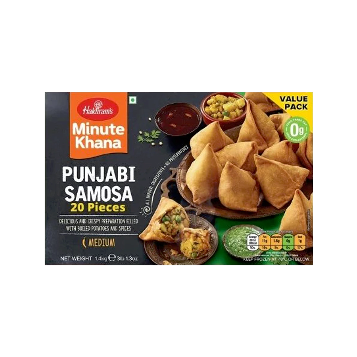 Haldiram's - Punjabi Samosa 1.4kg | 20 Pcs