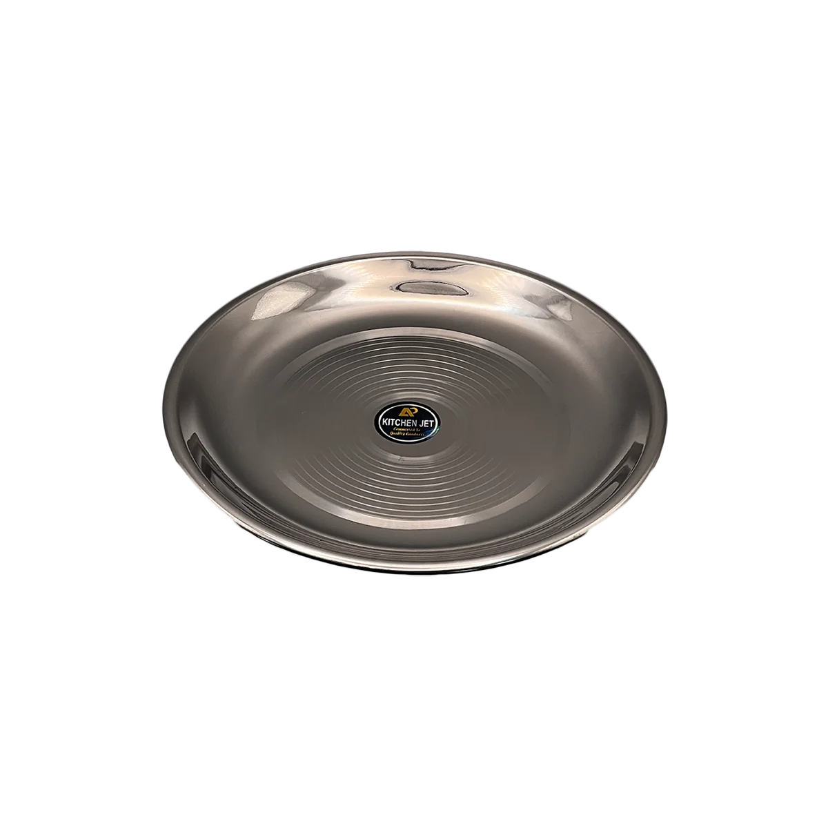 Maira's Kitchen - Stainless Steel Round Plate 8 Inch | 1 Pack