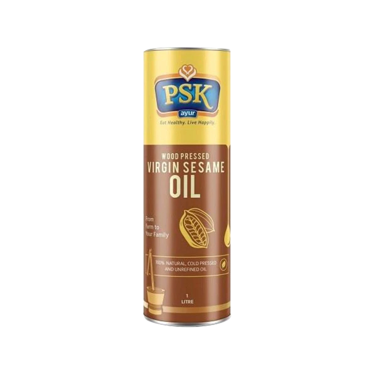 PSK Ayur - Wood Pressed Virgin Sesame Oil | 1L