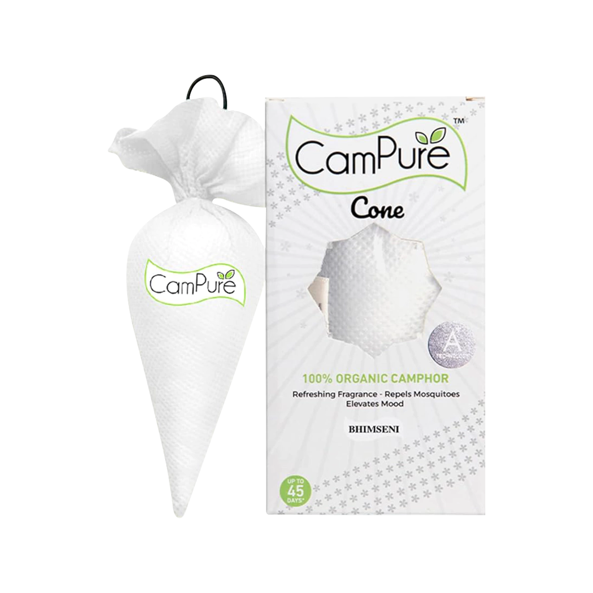 Mangalam - CamPure Camphor Cone Bhimseni | 60g