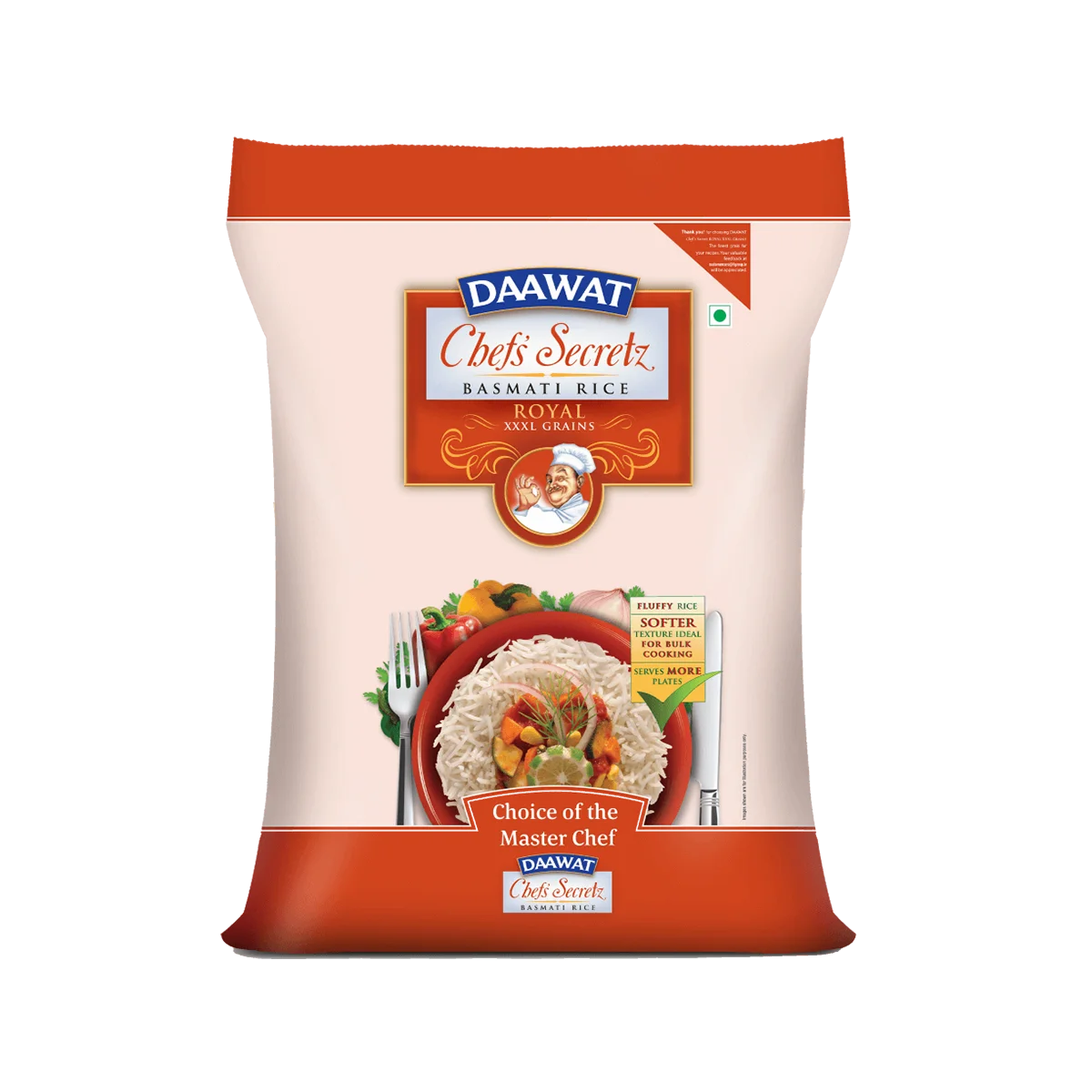 Daawat - Chef Secret Classic Basmati Rice XXXL Grains | 5kg