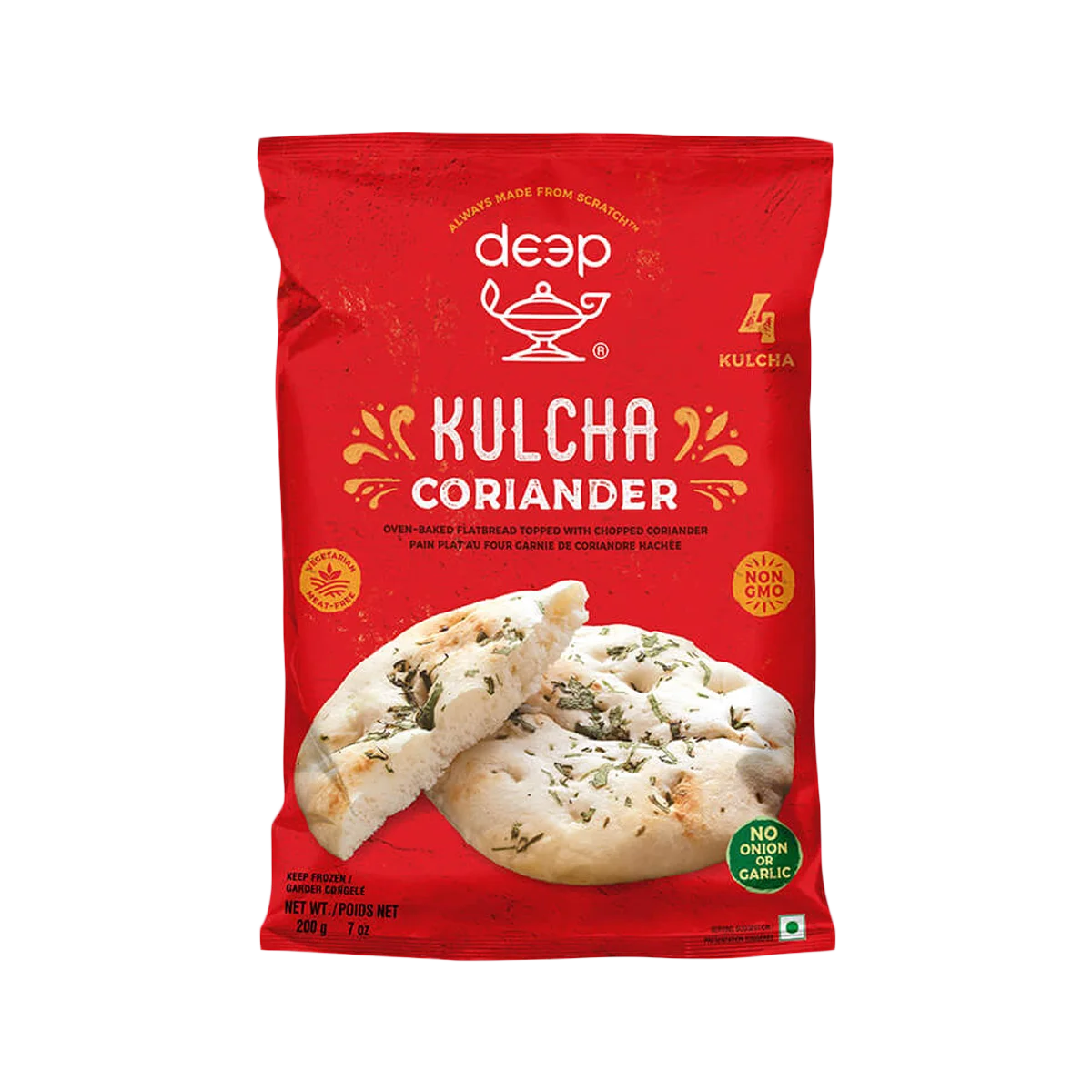 Deep - Coriander Kulcha | 4 Pcs