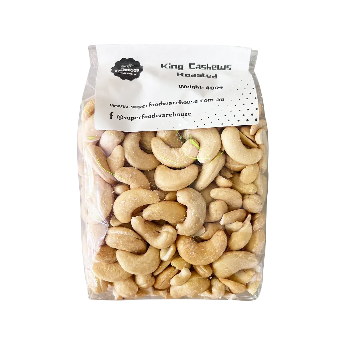 Superfood Warehouse - Premium King Cashews Roasted Large | 400g