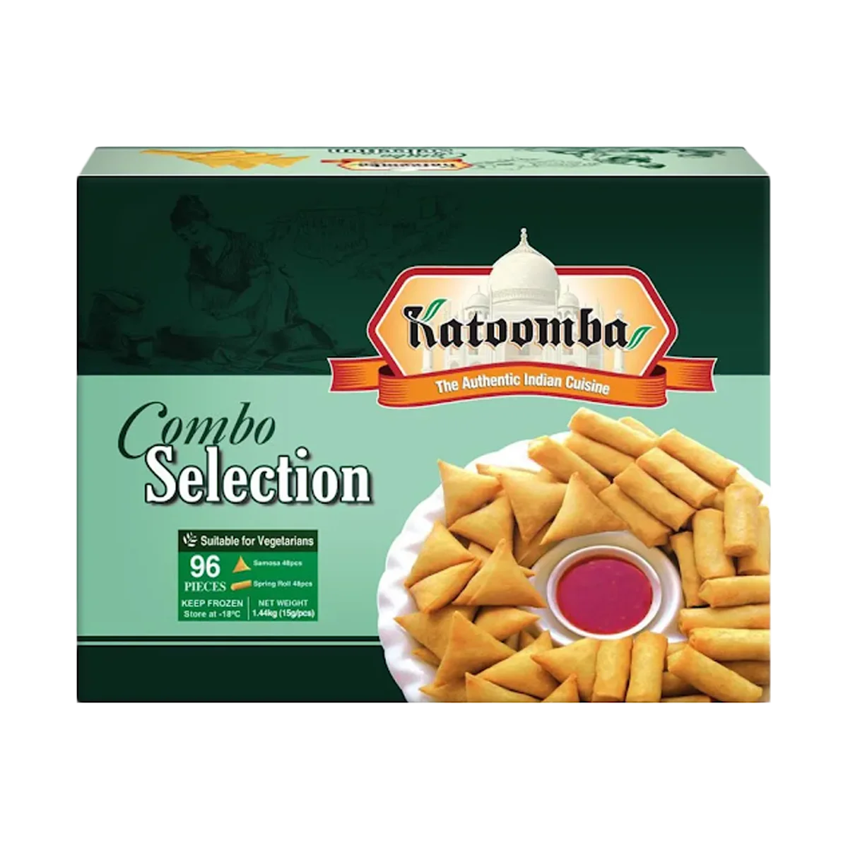 Katoomba - Combo Selection (Asian Style Samosas and Spring Rolls) 1.44kg | 96 Pcs