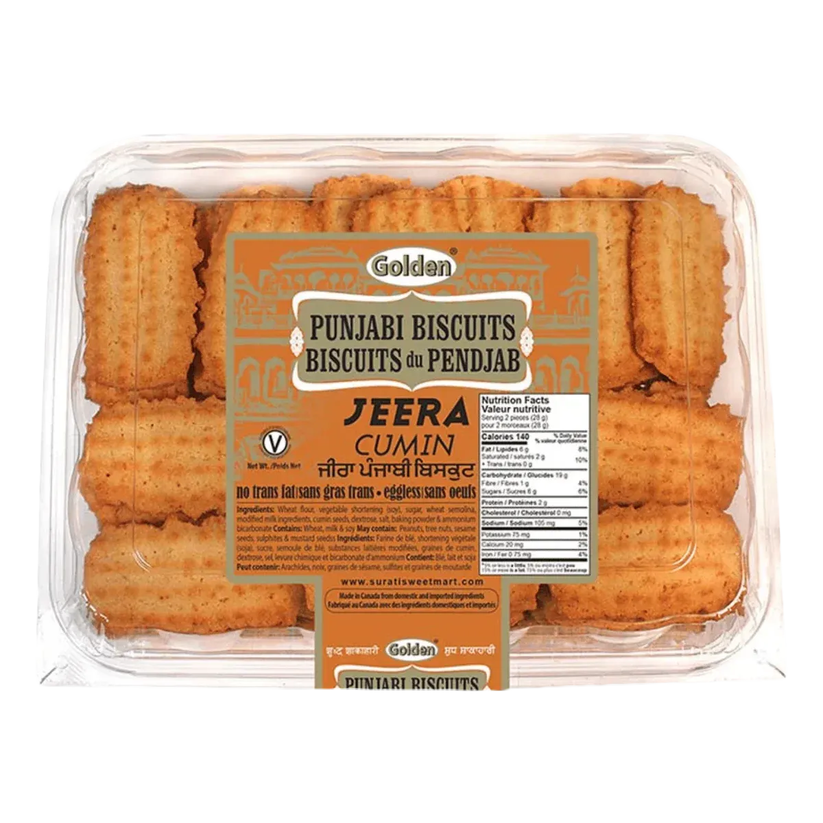 Golden - Punjabi Biscuits Jeera | 930g