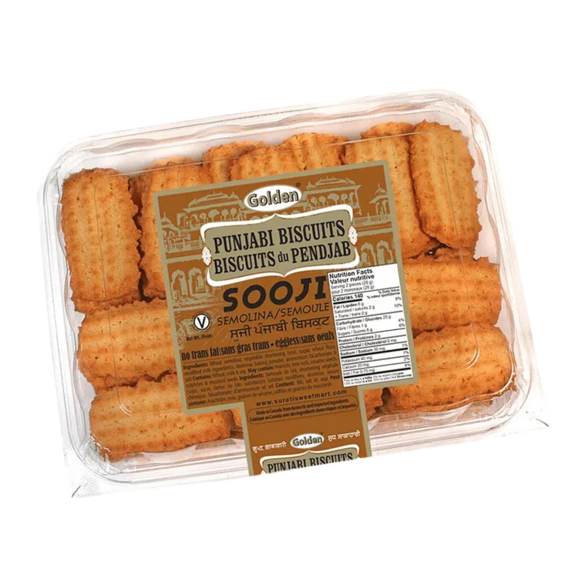 Golden - Punjabi Biscuits Sooji | 930g