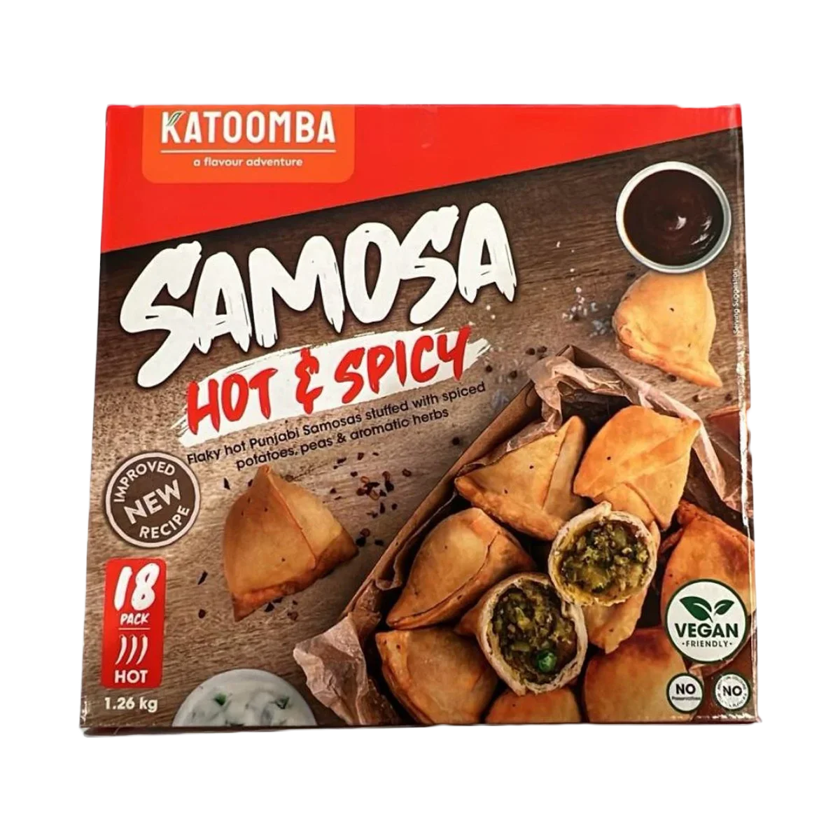 Katoomba - Hot and Spicy Samosa 1.26kg | 18 Pcs