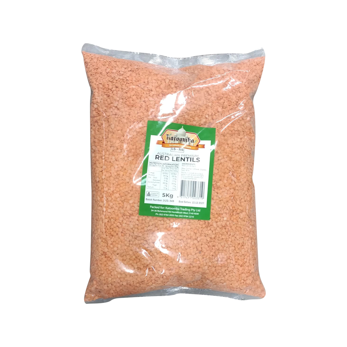 Katoomba - Masoor Dal Red Lentils Split | 5kg