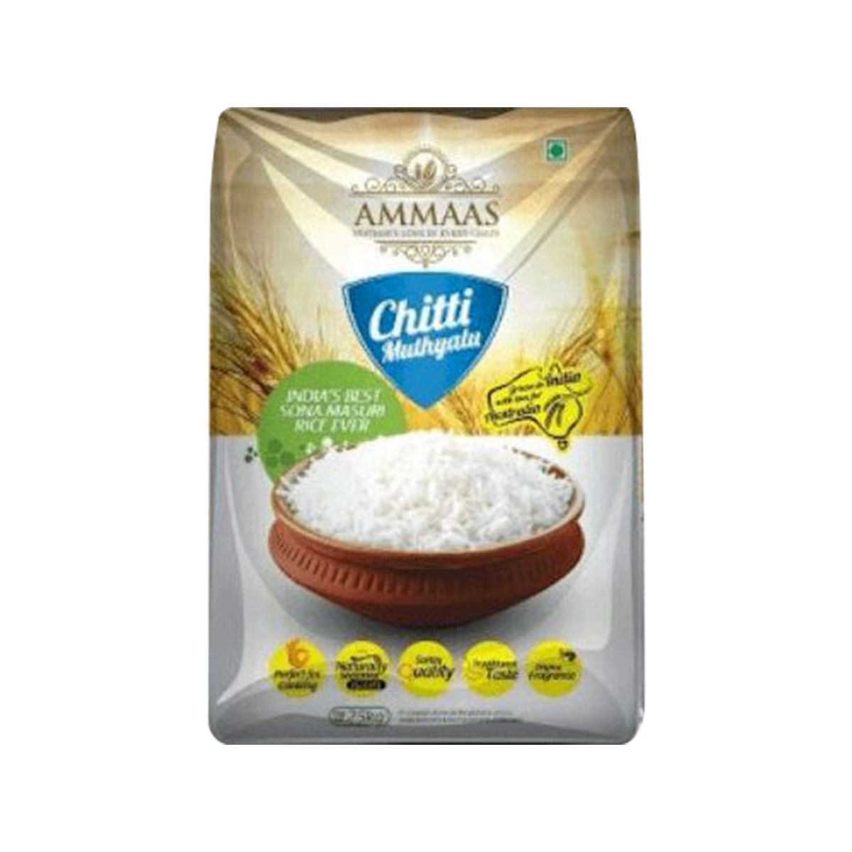 Ammaas - Chitti Muthyalu Sona Masoori Rice | 10kg