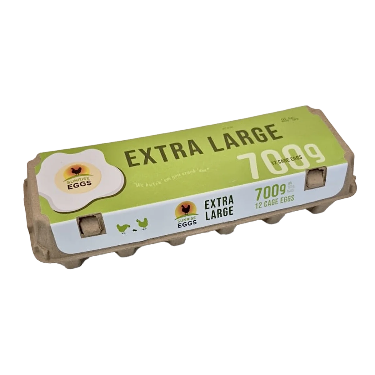 Sunrise - Caged Eggs Extra Large 12 Pack | 700g