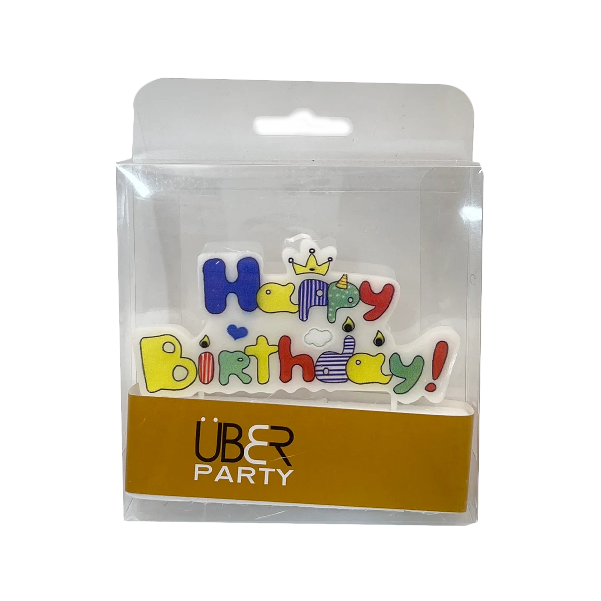 Uber - Happy Birthday Plaque Candle | 1 Pack