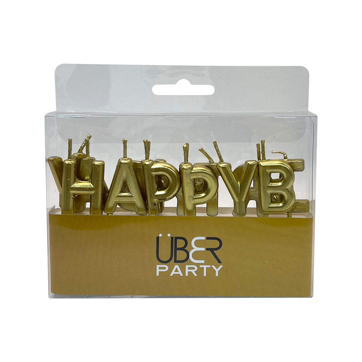Uber - Happy Birthday Gold Candles | 1 Pack