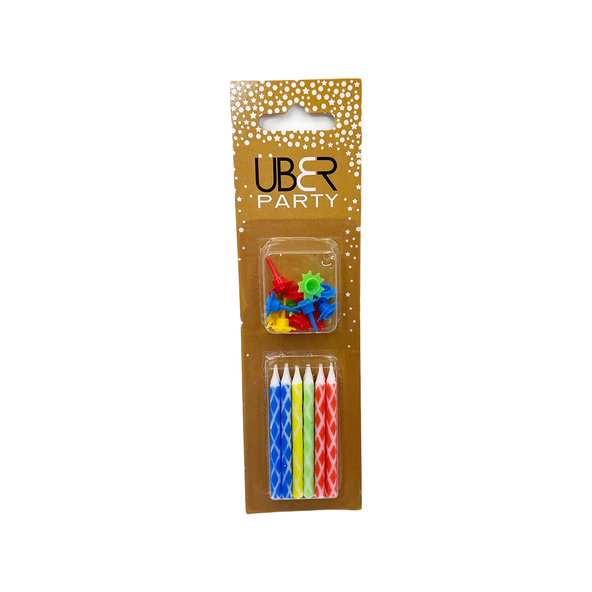 Uber - Diamond Sripe Print Candles | 12 Pack