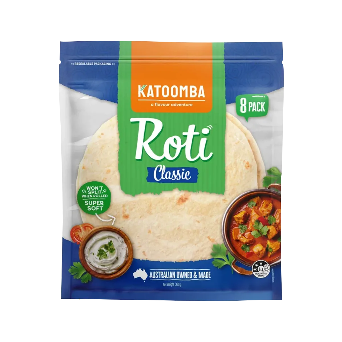 Katoomba - Roti Bread Plain | 360g