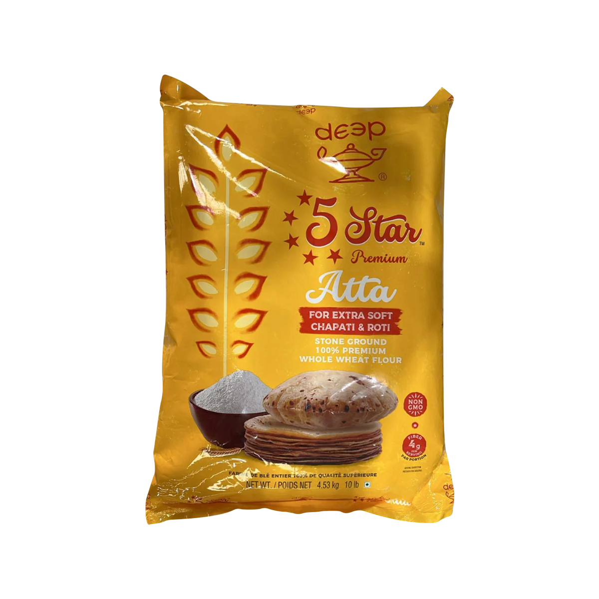 Deep - 5 Star Premium Atta | 4.53kg