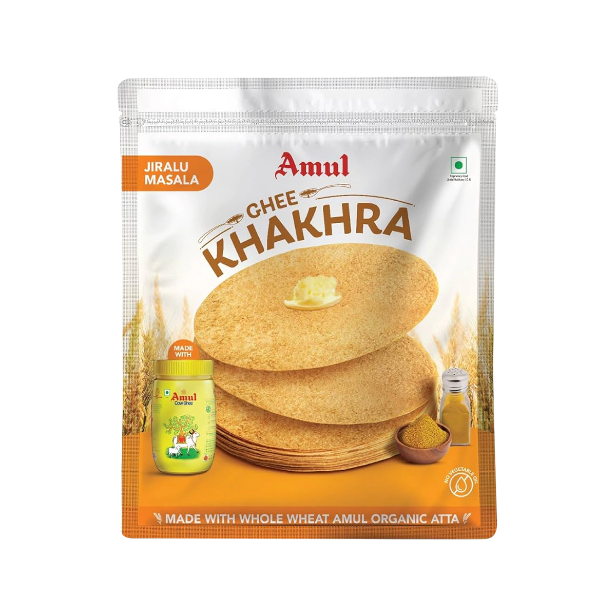 Amul - Wheat and Ghee Jeeralu Khakhra | 200g