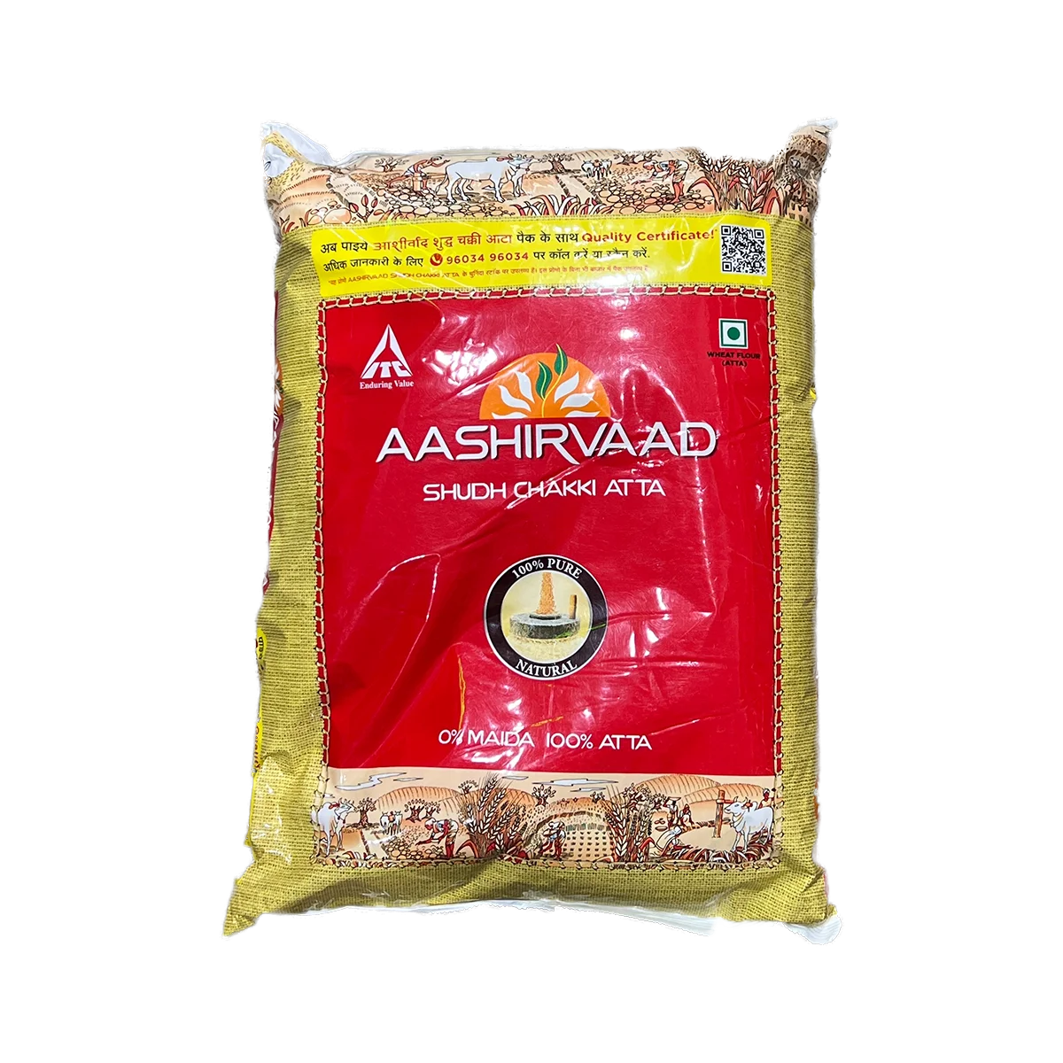 Aashirvaad - Sudh Chakki Atta Flour Local Pack | 10kg