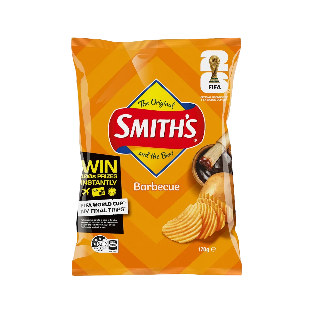Smiths - Crinkle Cut Potato Chips Barbecue | 170g
