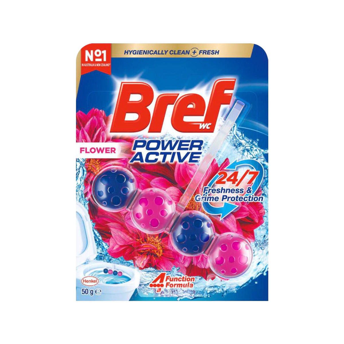 Bref - Power Active Rim Block Flower Toilet Cleaner | 50g