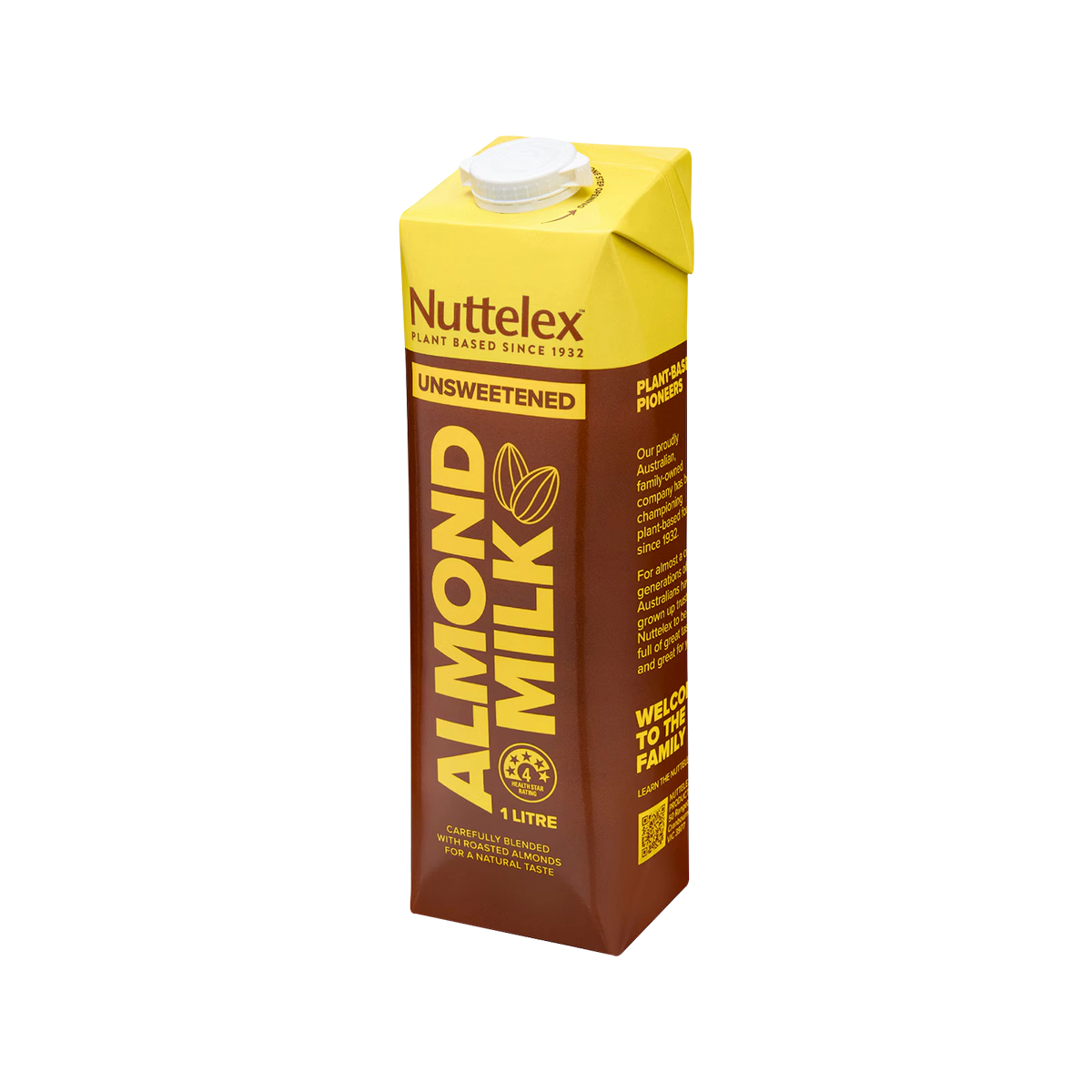 Nuttelex - Unsweetened Almond Long Life Milk UHT | 1L