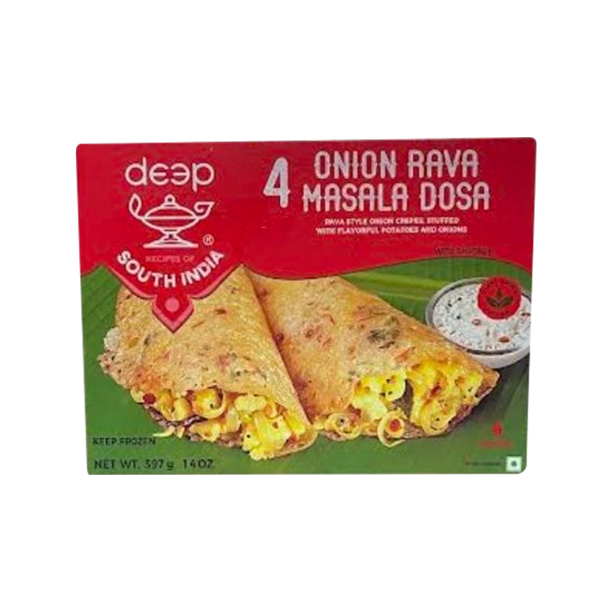 Deep - Onion Rava Masala Dosa Frozen | 4 Pcs