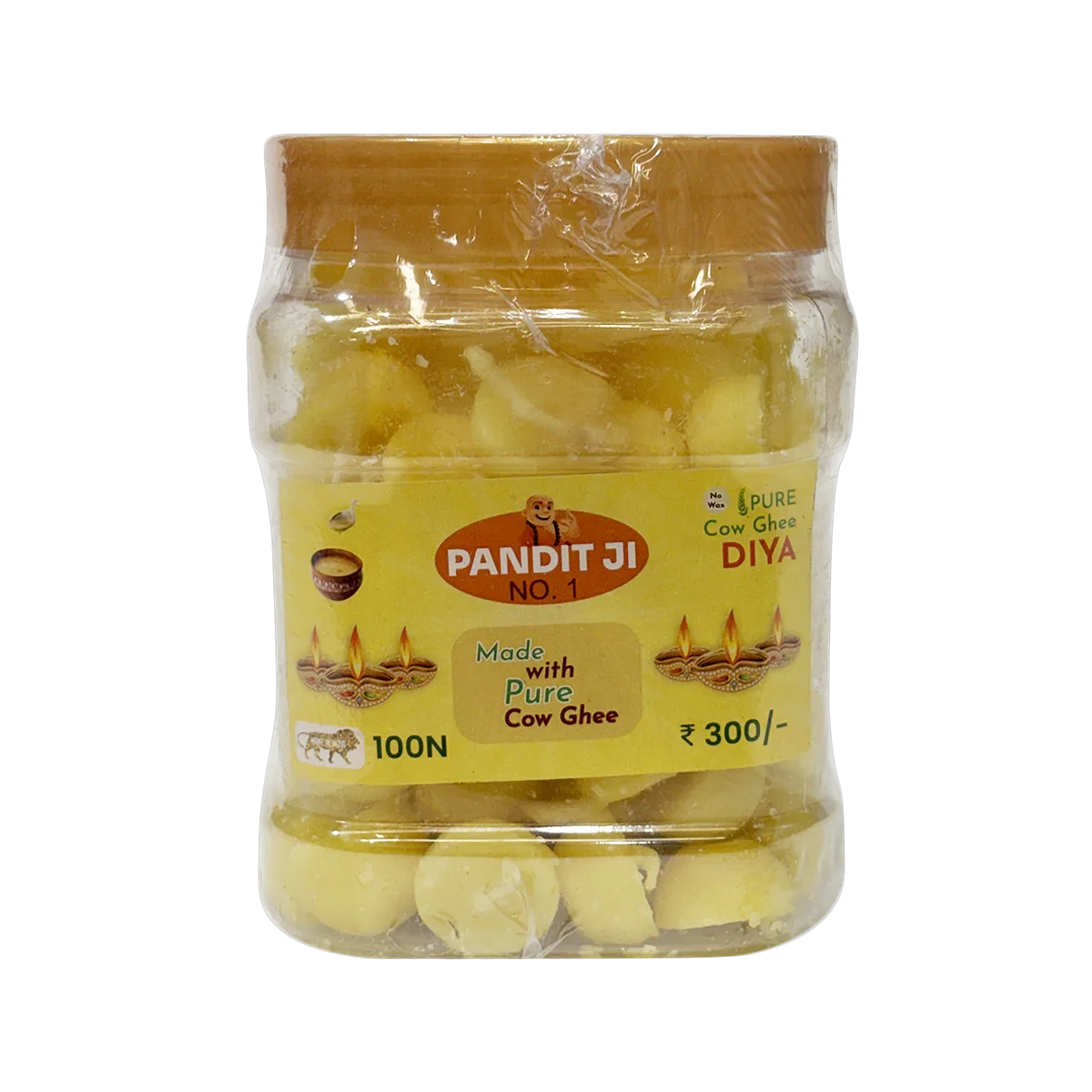Pandit Ji - Pure Cow Ghee 100 Jyot Bati | 1 Pack