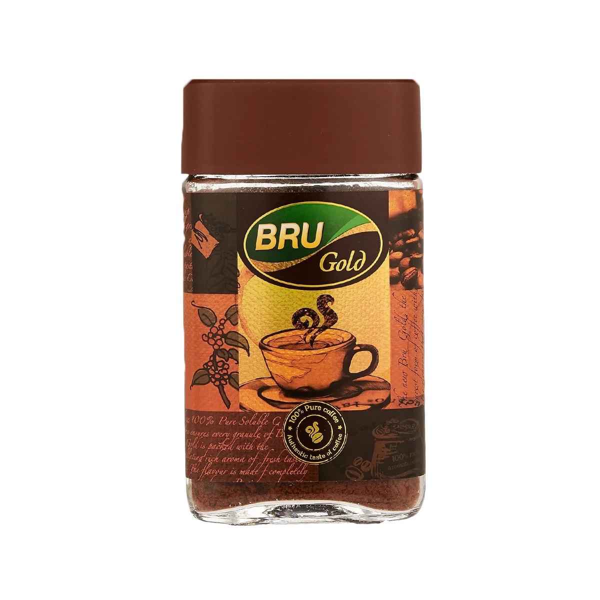 Bru - Gold Coffee Glass Jar | 100g