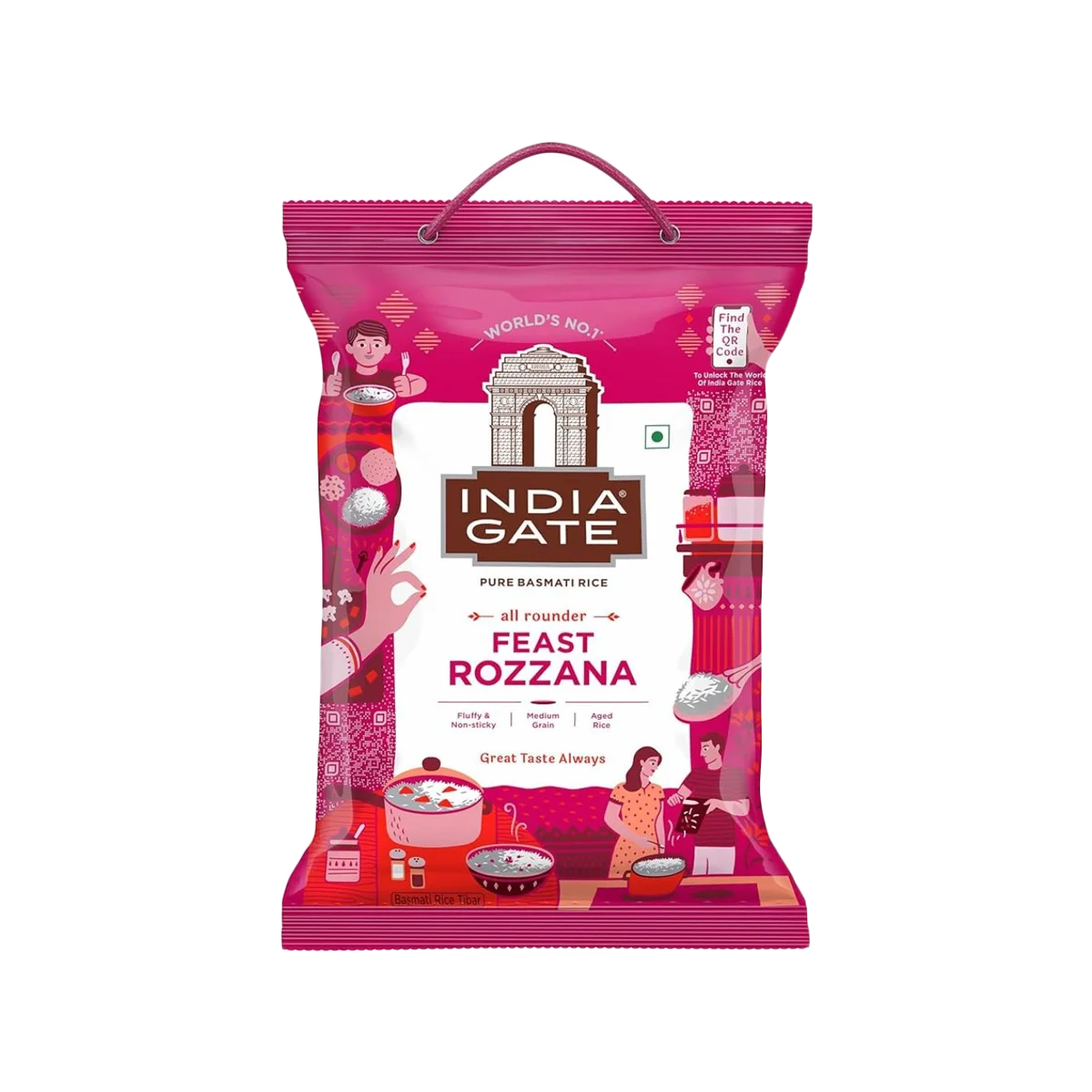 India Gate - Pure Basmati Rice Feast Rozzana | 5kg