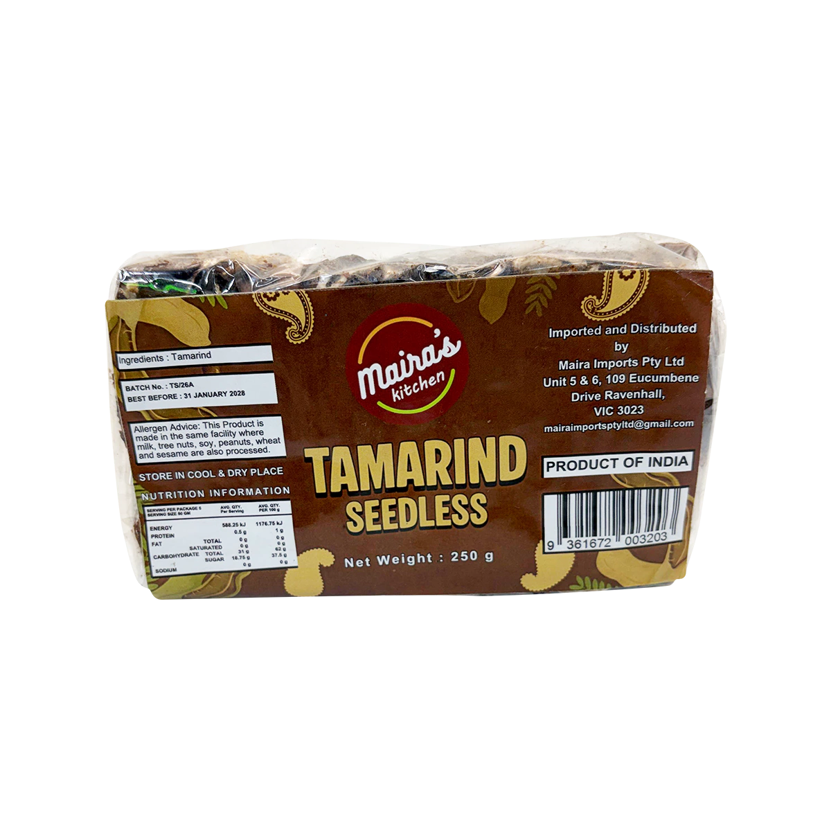 Maira's Kitchen - Tamarind Seedless | 250g