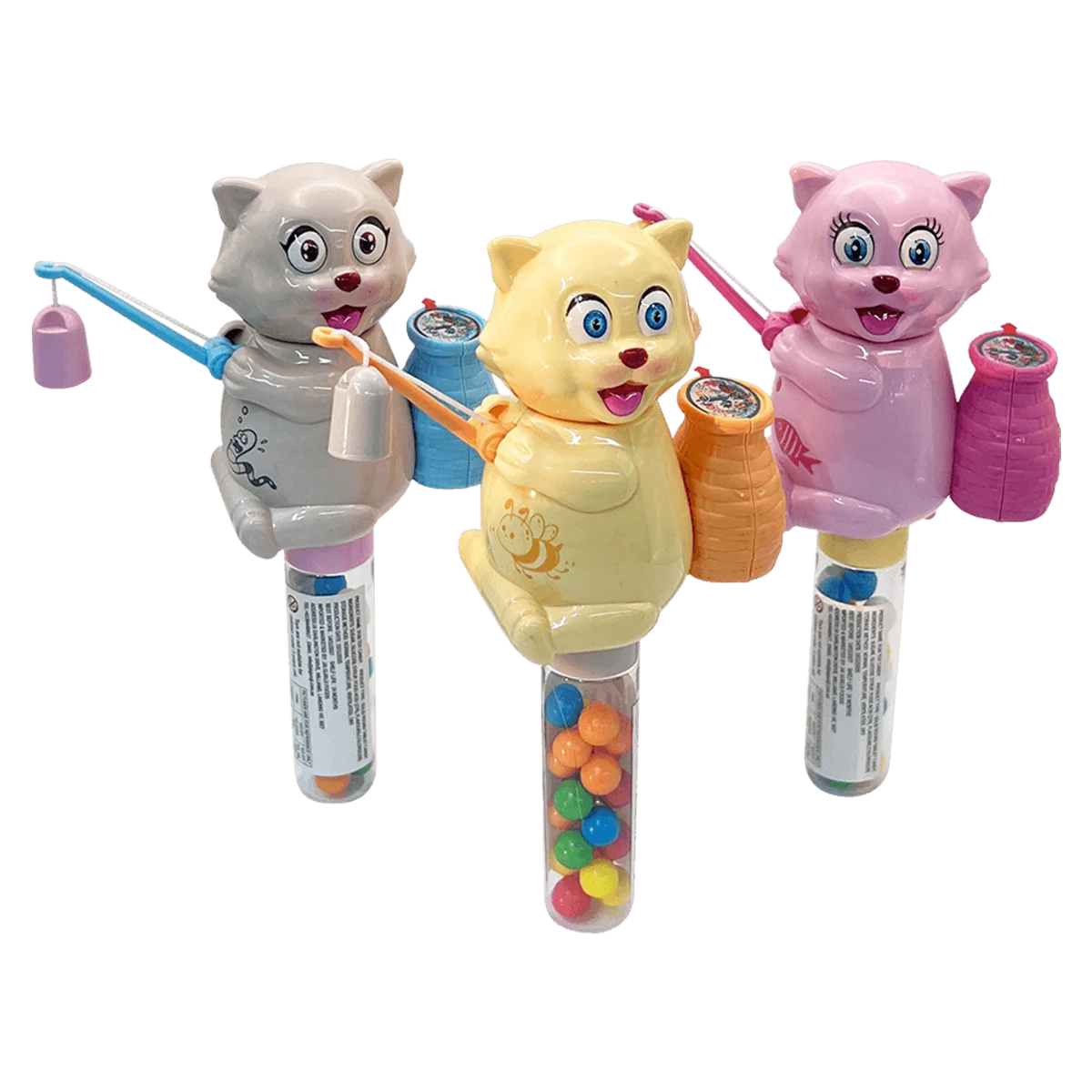 Jai Guruji - Fishing Kitten Toy Candy Tube | 1 Each