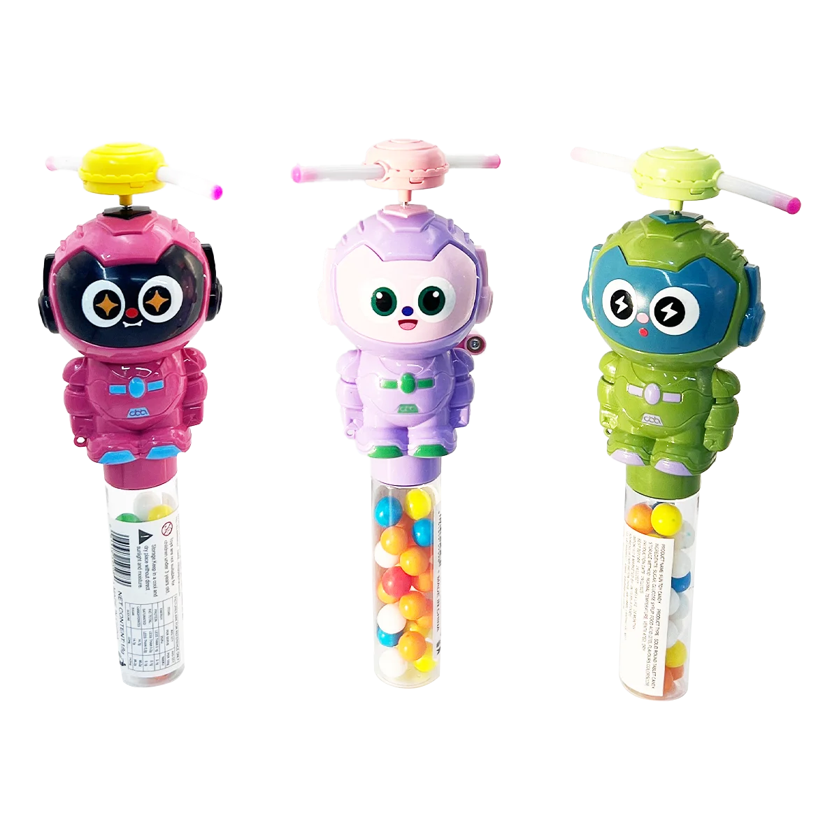 Jai Guruji - Hand Cranked Light Robot Toy Candy Tube | 1 Each